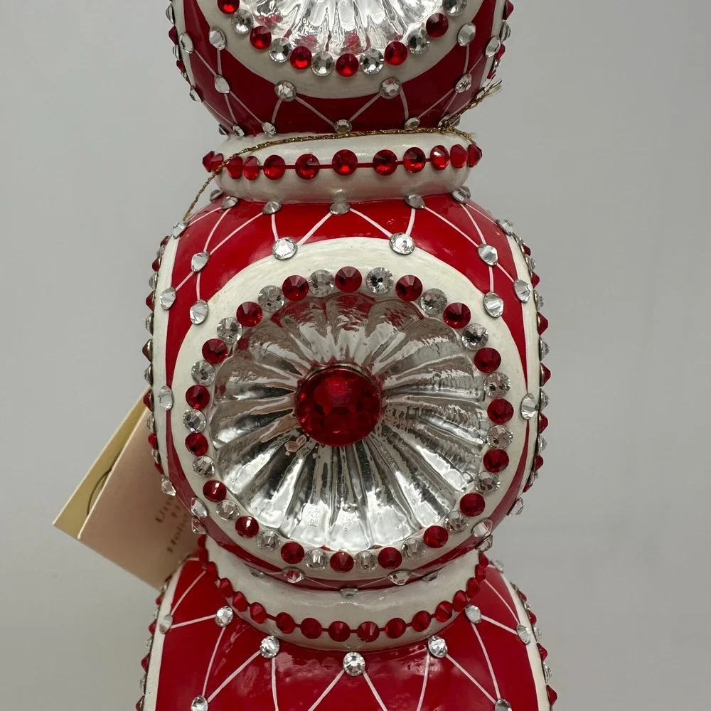 2012 PATRICIA BREEN MAJESTIC FINIAL RED CHRISTMAS‎ HOLIDAY 9.84